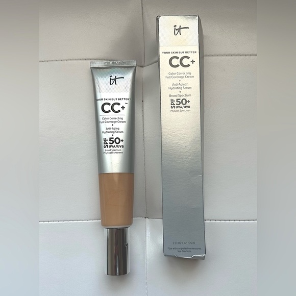 IT Cosmetics CC Cream Foundation Super Size 75 ML Medium Tan NEW - Picture 1 of 3